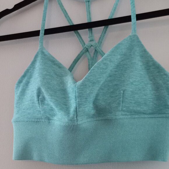 ALO turquoise sports bra - Picture 3 of 7